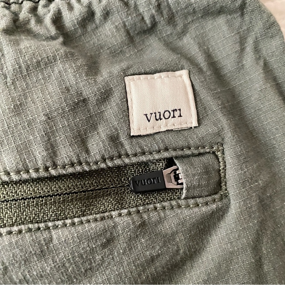 Vuori Ripstop Army Green Active Hiking Camping Pants Size S - Picture 4 of 12